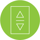 uLAN building system icons on data center racks